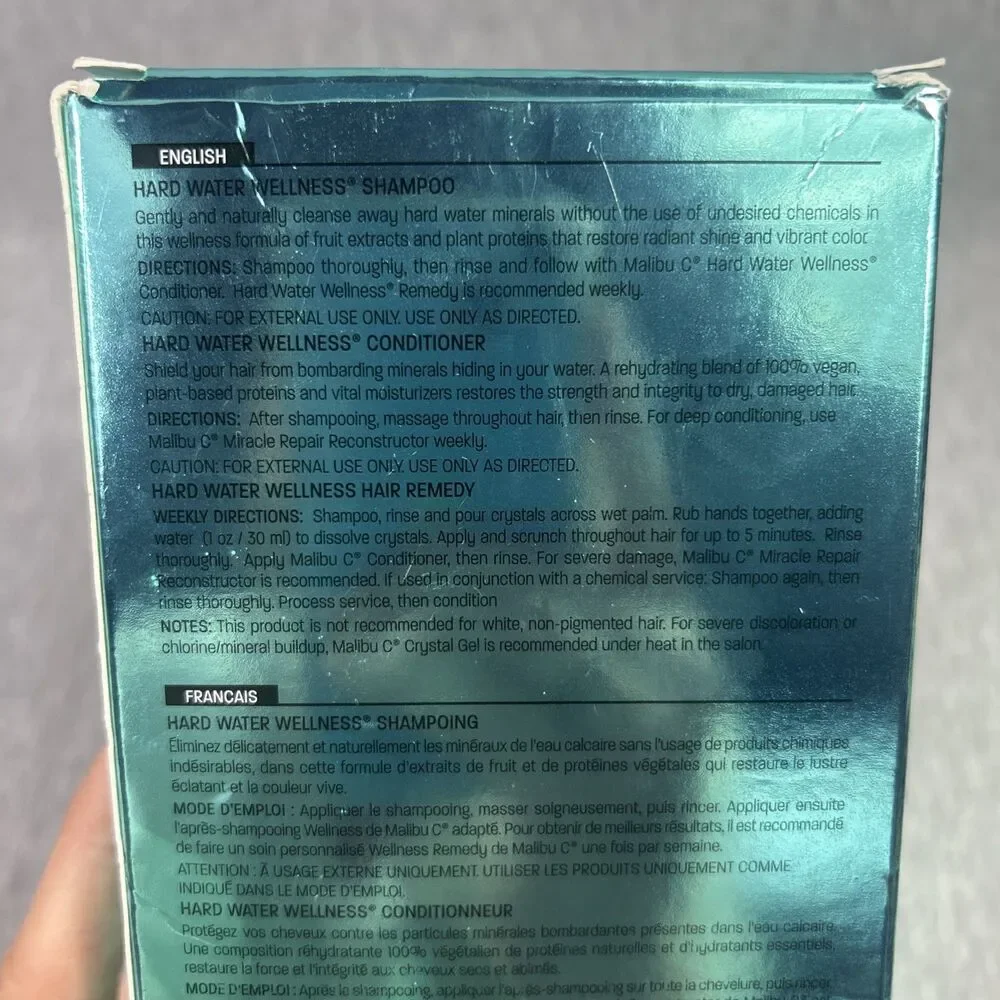 Malibu C Hard Water Wellness Kit,  Shampoo 9 oz, Conditioner 9 oz, 4 Wellness Pk - Picture 5 of 15